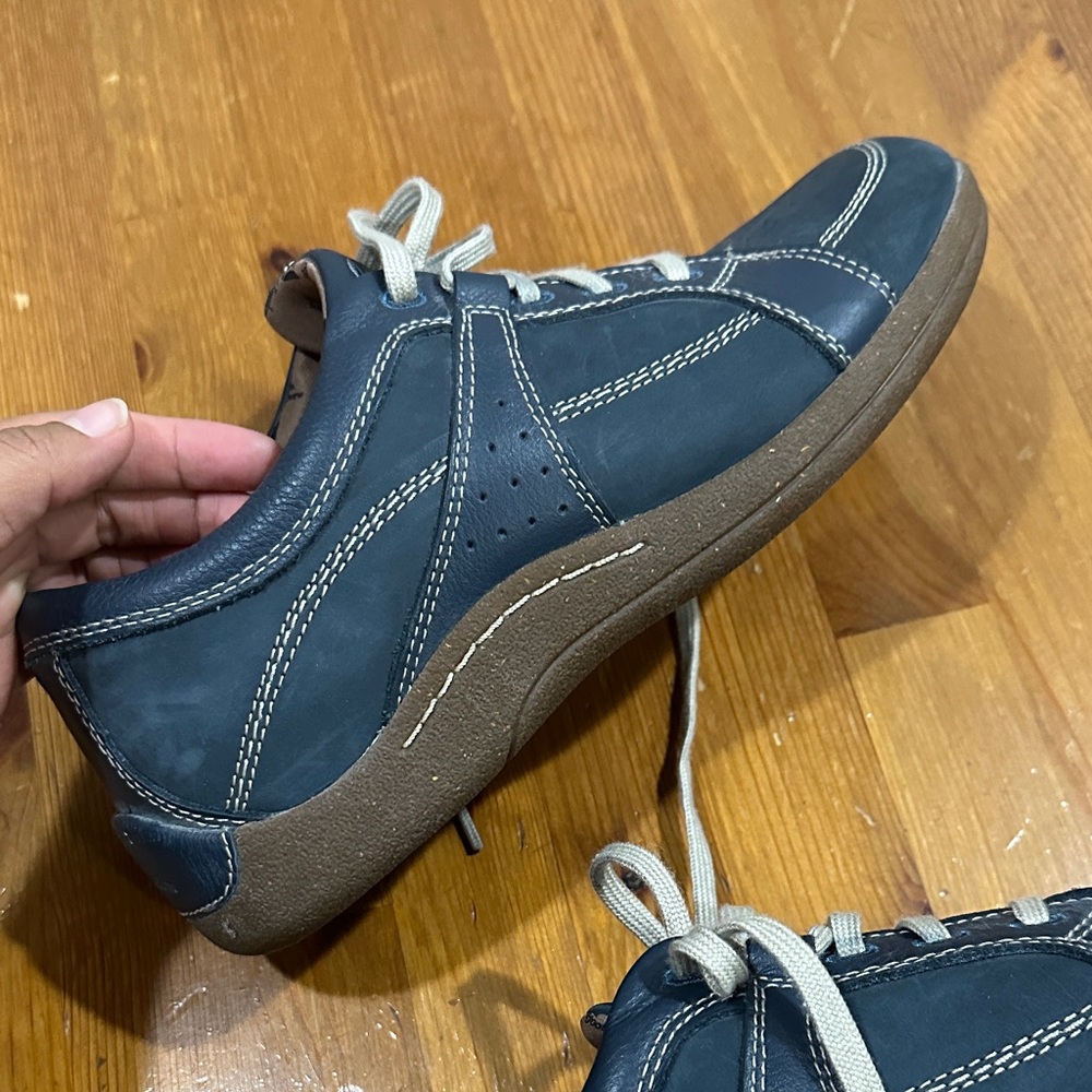 Barefoot Freedom Dark Blue Leather Shoes 9WW - Picture 6 of 9